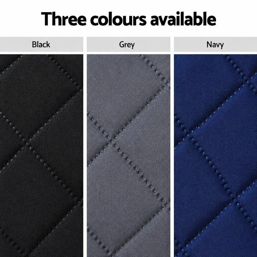Recliner Chair Cover Water Resistant 1-Seater Black Microfibre