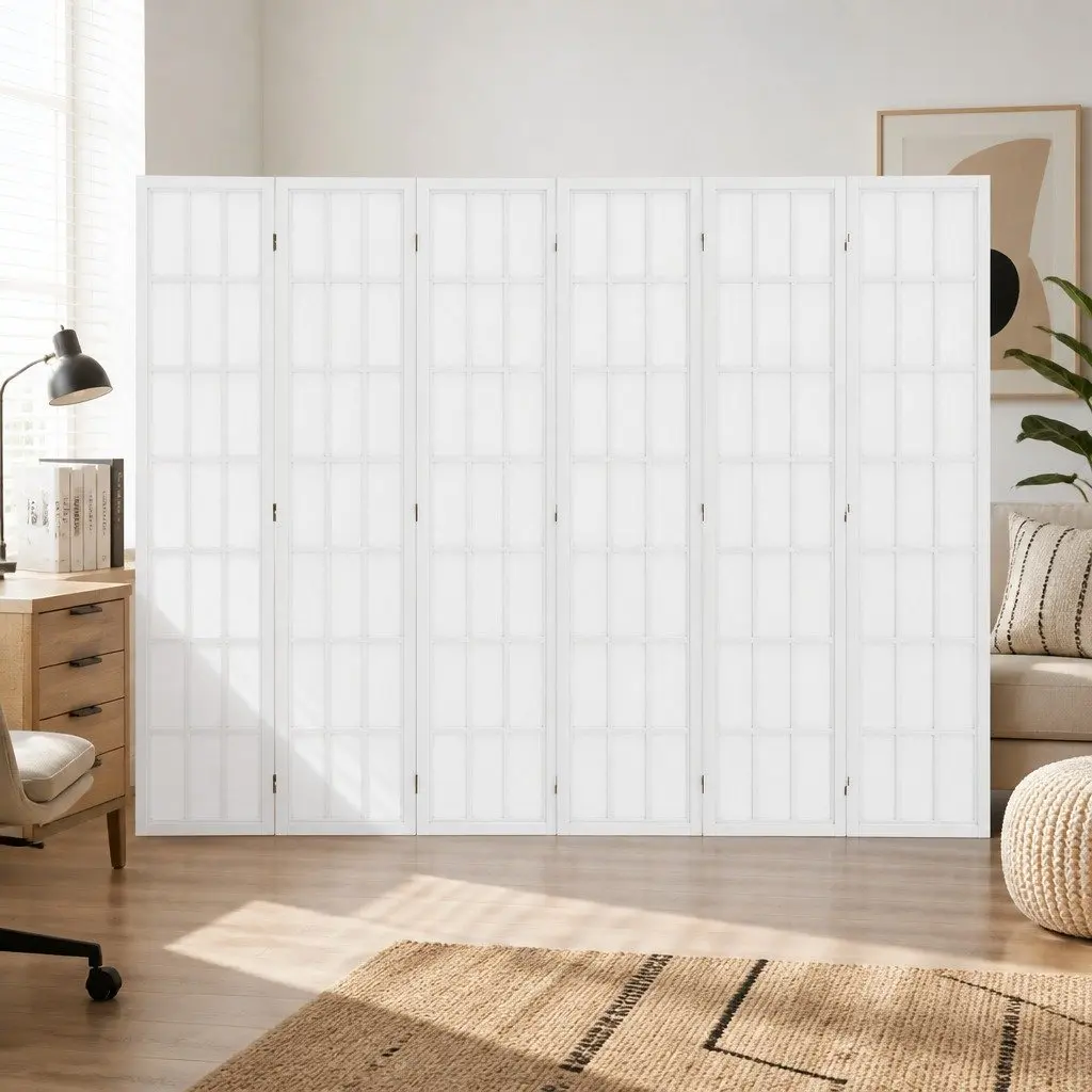 6 Panel Room Divider 170cm Freestanding Folding Screen Partition Privacy