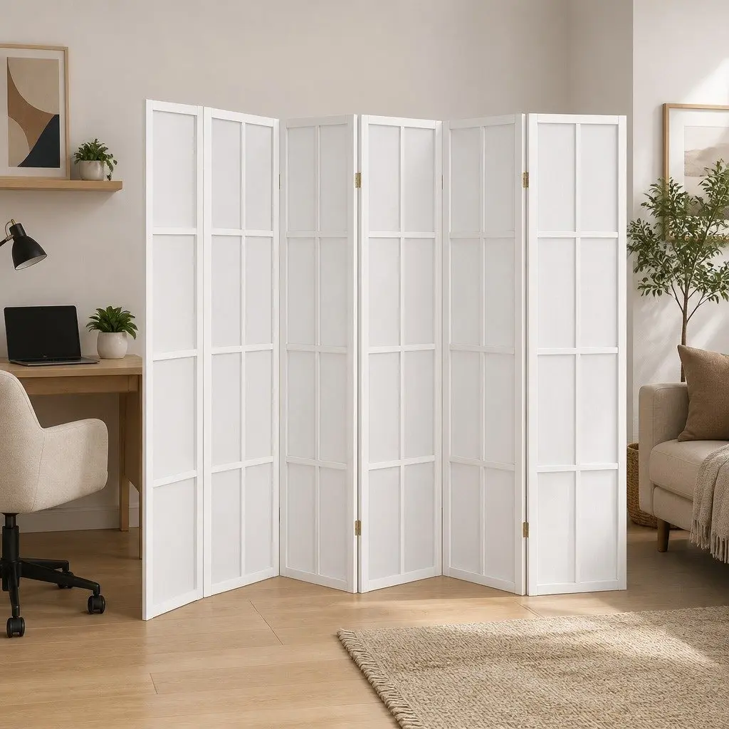6 Panel Room Divider 170cm Freestanding Folding Screen Partition Privacy
