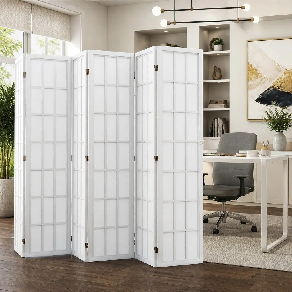 6 Panel Room Divider 170cm Freestanding Folding Screen Partition Privacy