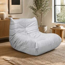 Floor Chair Caterpillar Lounge Sofa Grey Single Seat Relaxing Furniture Living
