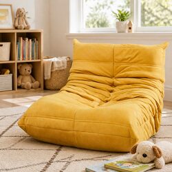 Kids Floor Chair Foam Sofa Single Lazy Recliner Children Couch Caterpillar