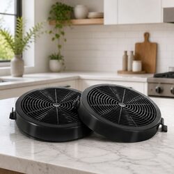 Range Hood Carbon Charcoal Filters 11cm Replacement Ductless Kitchen x2 Pack