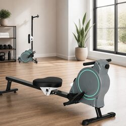 Magnetic Rowing Machine 16 Resistance Levels Home Gym Cardio Exercise Equipment