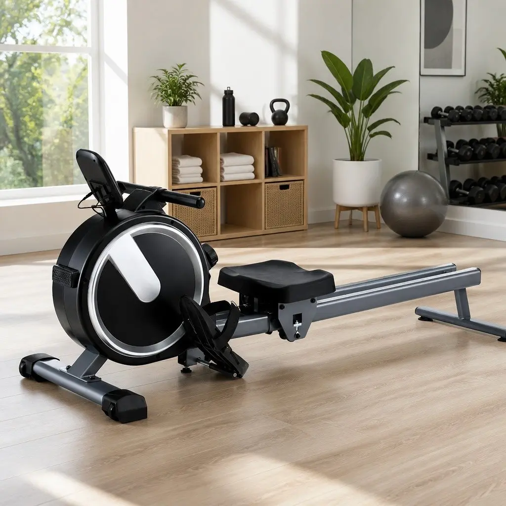 Magnetic Rowing Machine Home Gym Equipment 16 Level Resistance Foldable Cardio