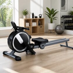 Magnetic Rowing Machine Home Gym Equipment 16 Level Resistance Foldable Cardio