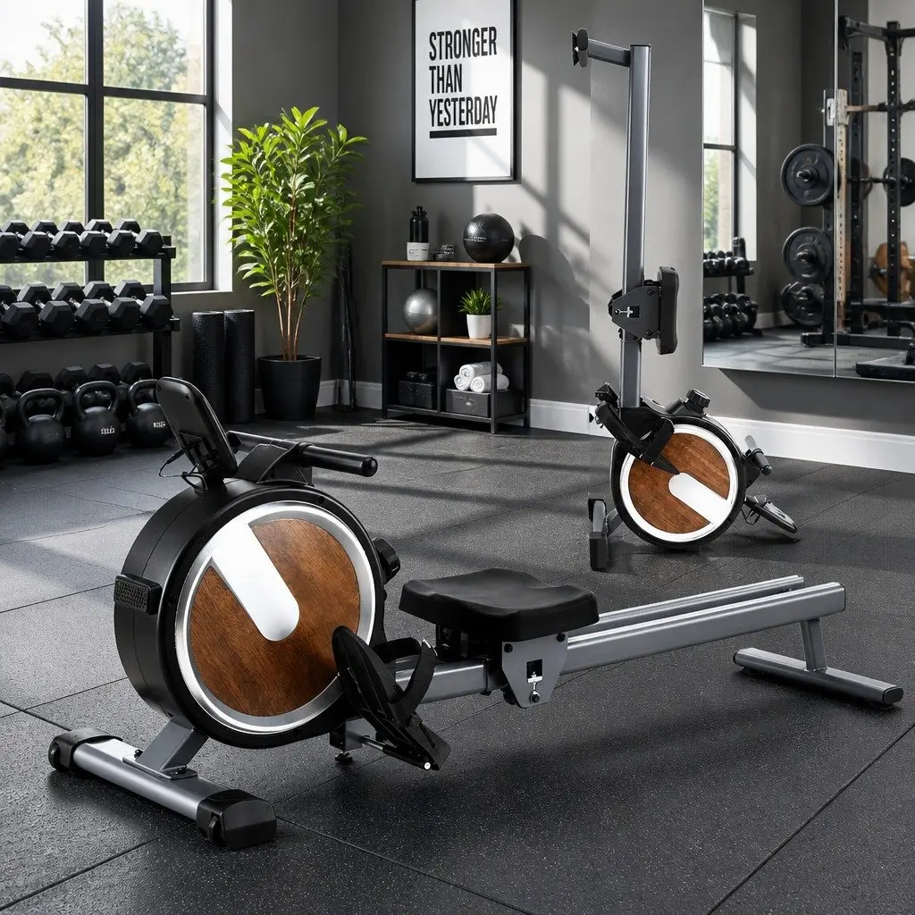 Magnetic Rowing Machine 16 Level Resistance Home Cardio Fitness Workout Foldable