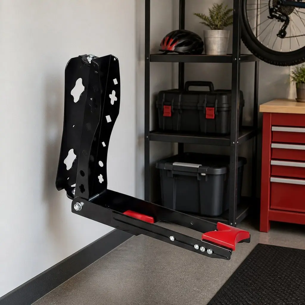 Bicycle Wall Mount Foldable Adjustable Swivel Bike Storage Rack 30kg Max