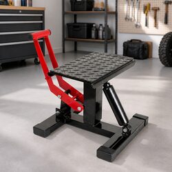 Dirt Bike Lift Stand Hydraulic Motorcycle Jack 400kg 360° Rotating Platform