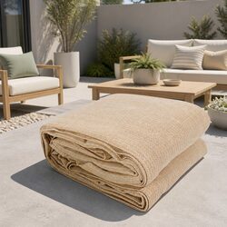 Rectangle Shade Sail 3x6m Sand UV Protection Outdoor Patio Pool Sunshade