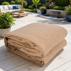 Shade Sail 5x5m Square UV Protection Outdoor Patio Pool Deck Sunshade Cloth Sand