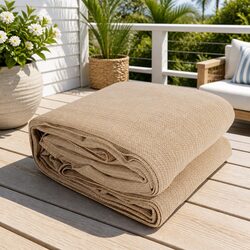 Rectangle Shade Sail 2x4m Sand UV Protection Outdoor Patio Pool Garden Sunshade