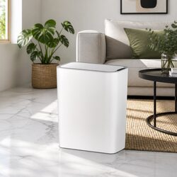 9L Motion Sensor Automatic Rubbish Bin Hands-Free Kitchen Waste Trash White