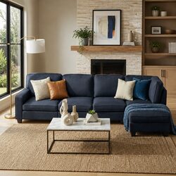 Modular Sofa Chaise Set 5-Seater Dark Grey Lounge Arm Chair Reconfigurable Couch