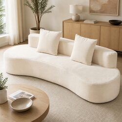 228cm Modular Sofa Bed Sectional Boneless Couch 4 Seater Living Room Furniture