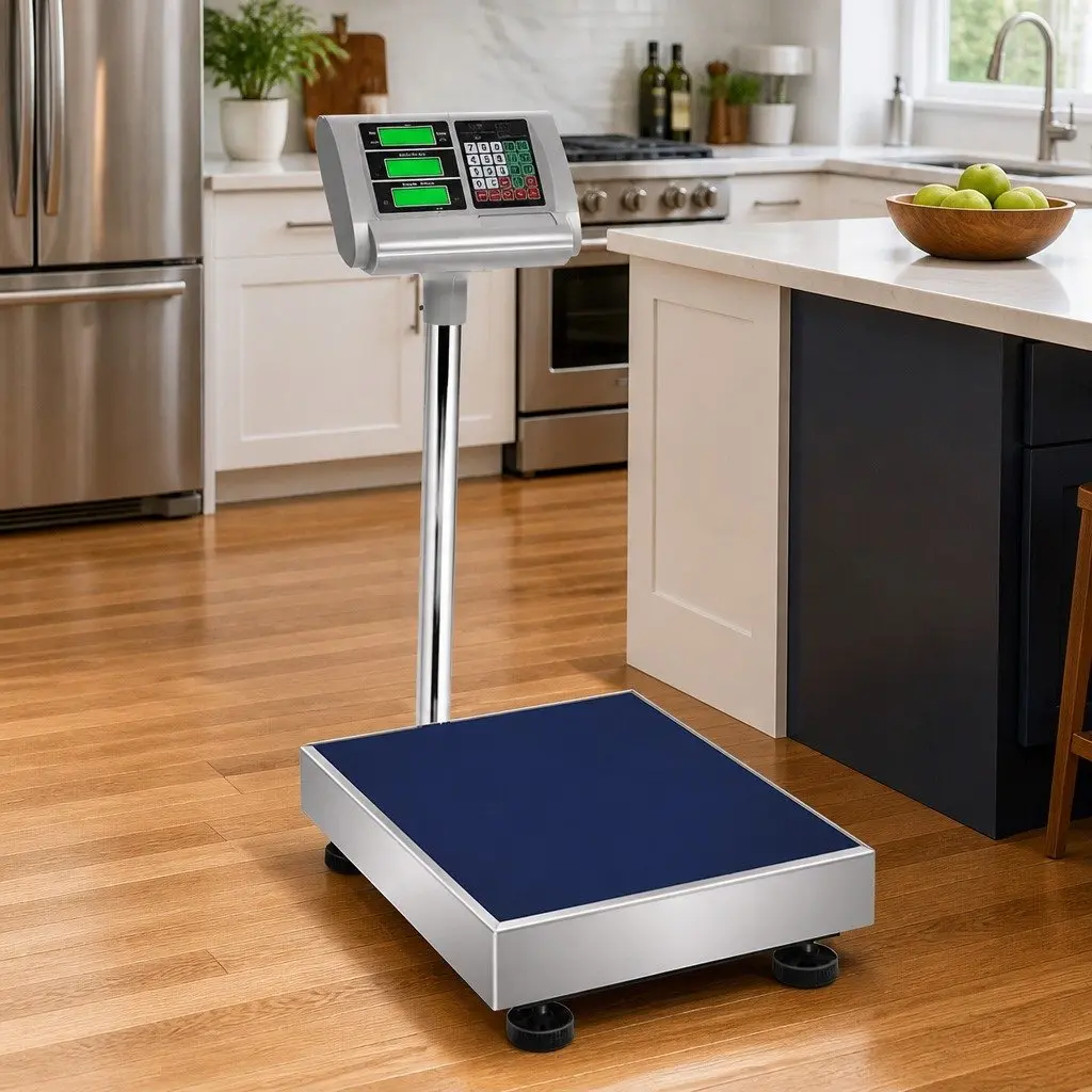 Digital Platform Scale 150KG Stainless Steel Kitchen Electronic Counting LCD