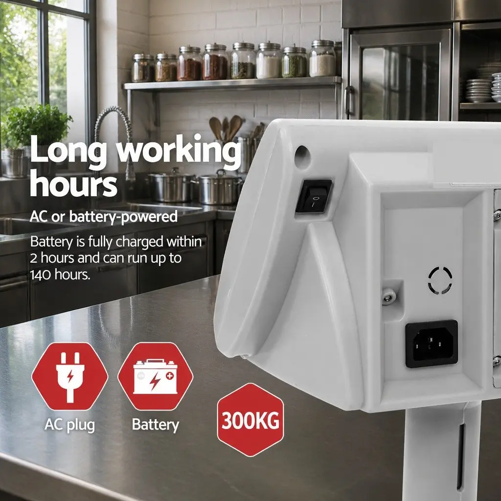Digital Platform Scale 300KG Heavy-duty Stainless Steel Waterproof LCD Display