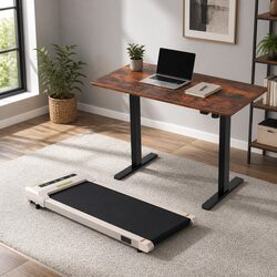 Electric Standing Desk with Treadmill Walking Pad 140cm Motorised Height