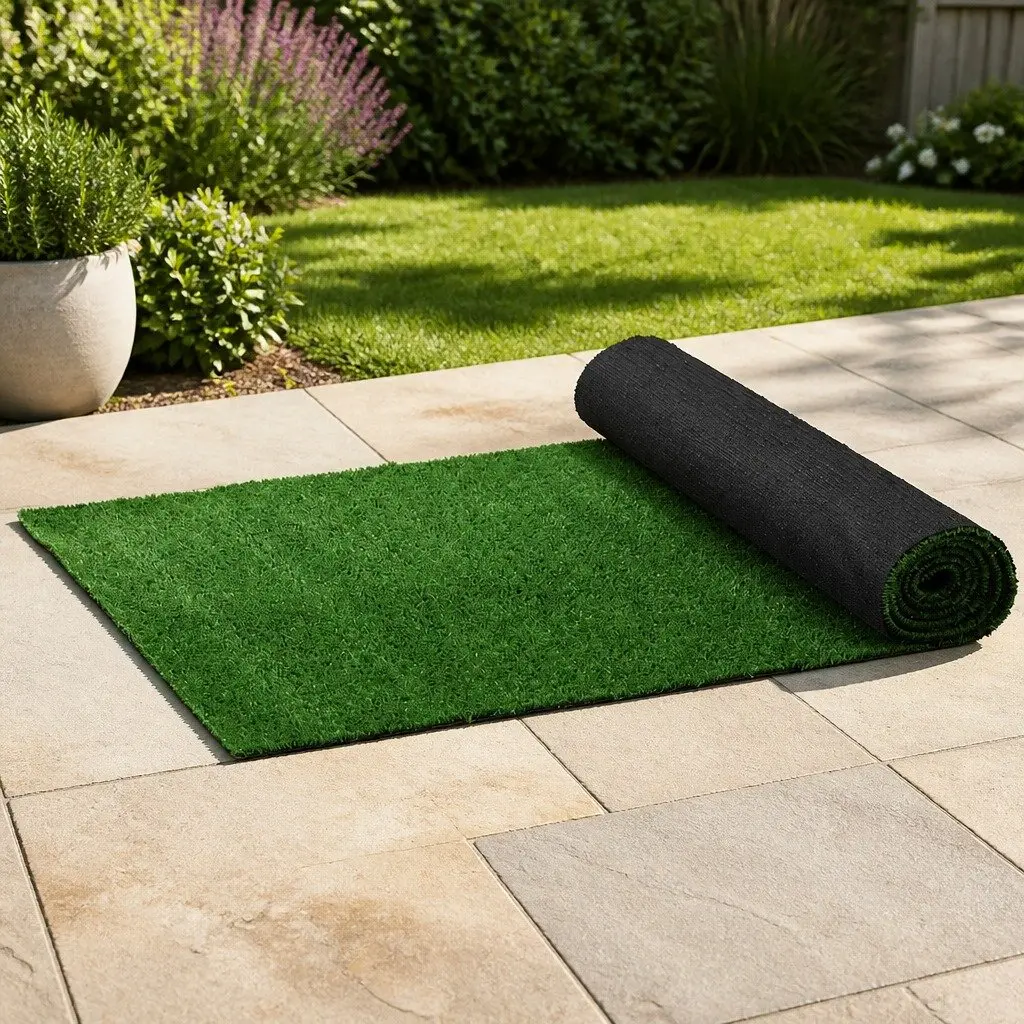 Artificial Grass Synthetic Turf Lawn 1x20m 40SQM Olive Green Outdoor Garden