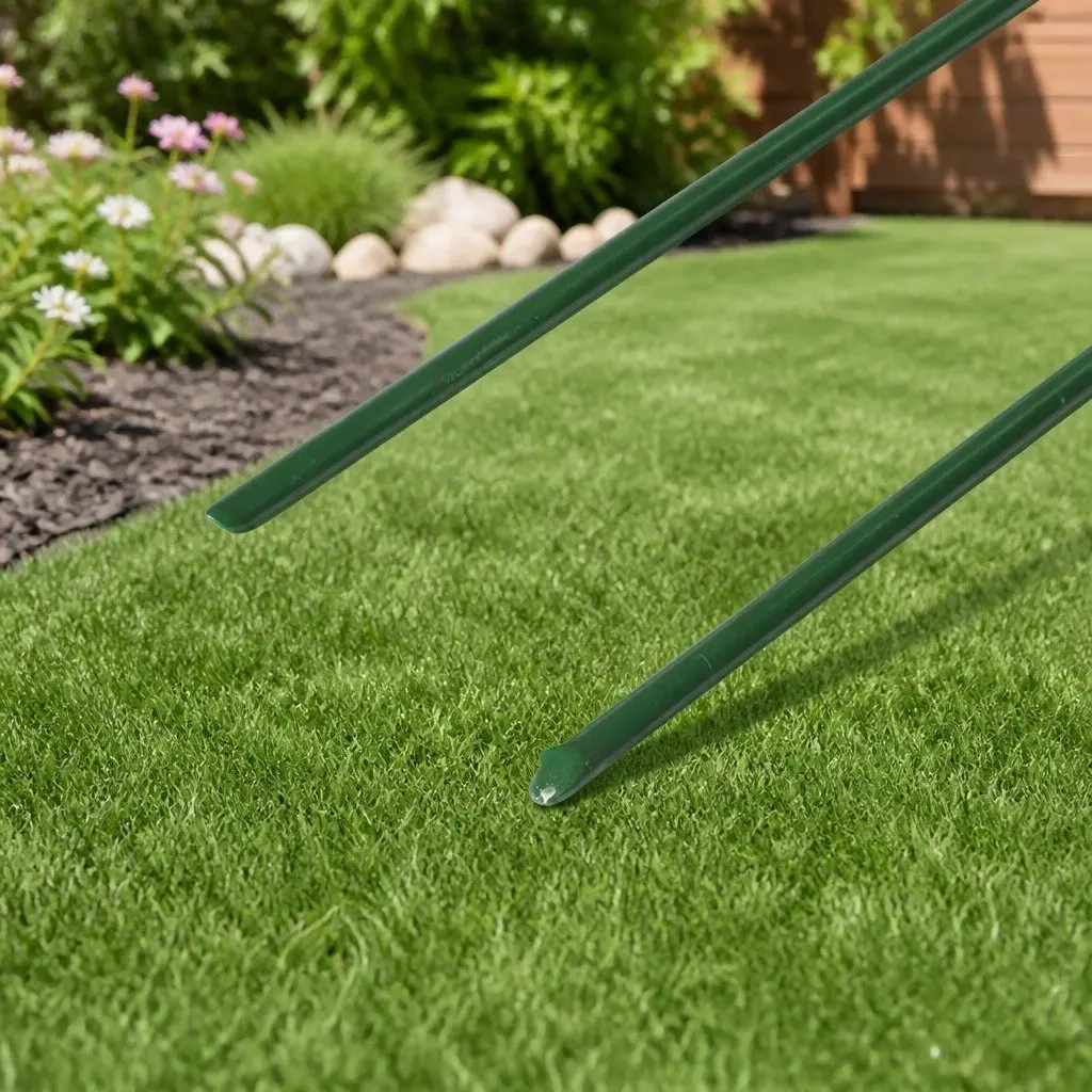 Synthetic Grass Pins U-Shape Durable Steel Green 50 Piece