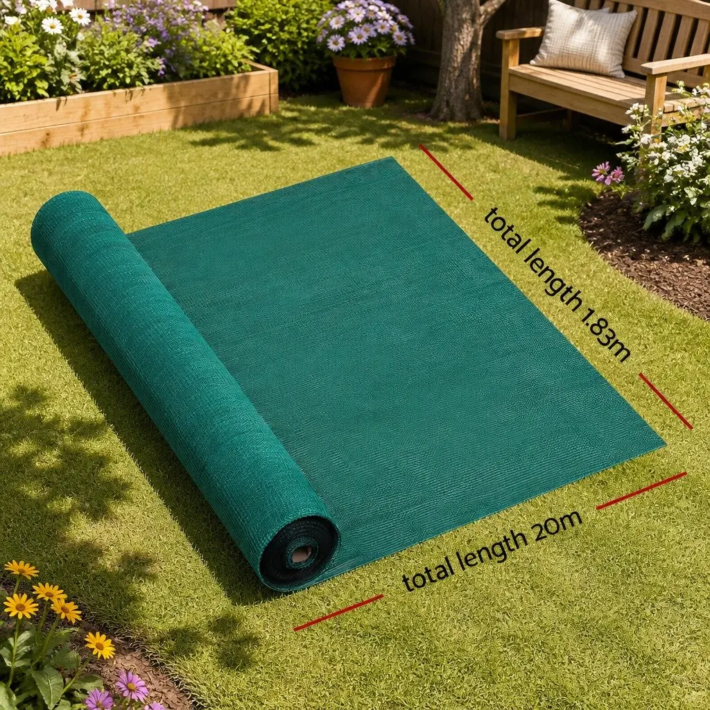 Shade Cloth 30% UV Block 1.83m x 20m Green Heavy Duty Garden Greenhouse