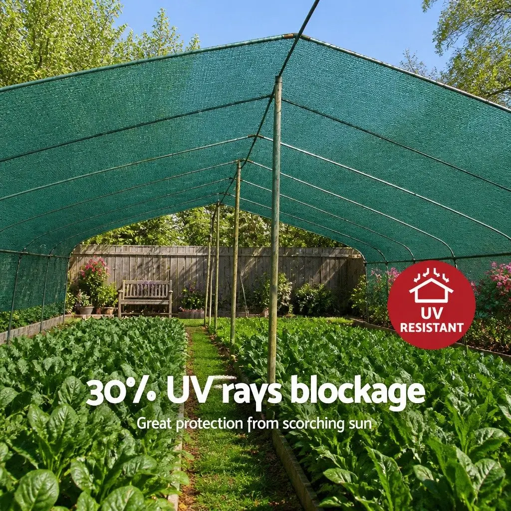 Shade Cloth 30% UV Block 1.83m x 20m Green Heavy Duty Garden Greenhouse