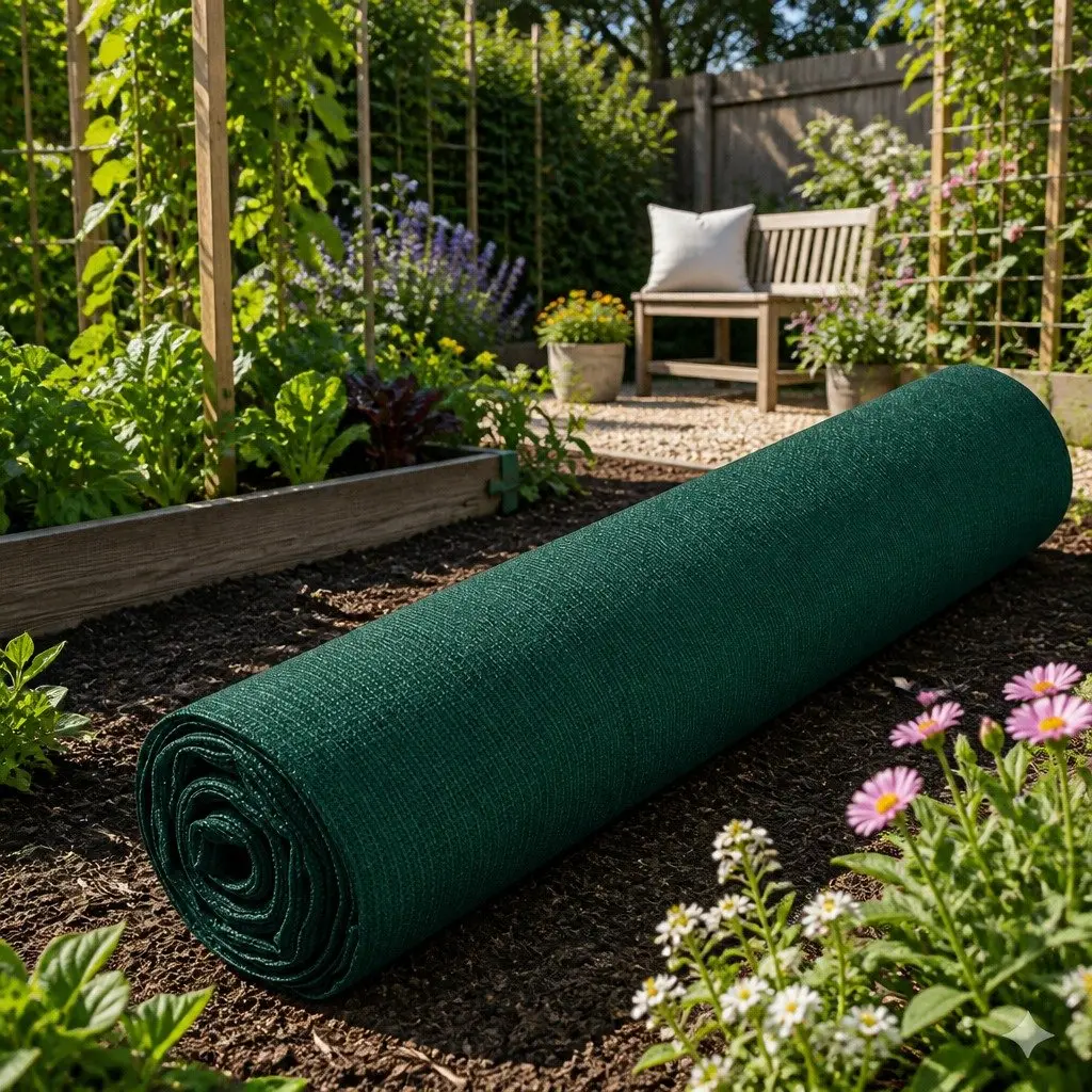 Shade Cloth 90% UV-Stabilised Knitted Fabric 1.83m x 30m Green