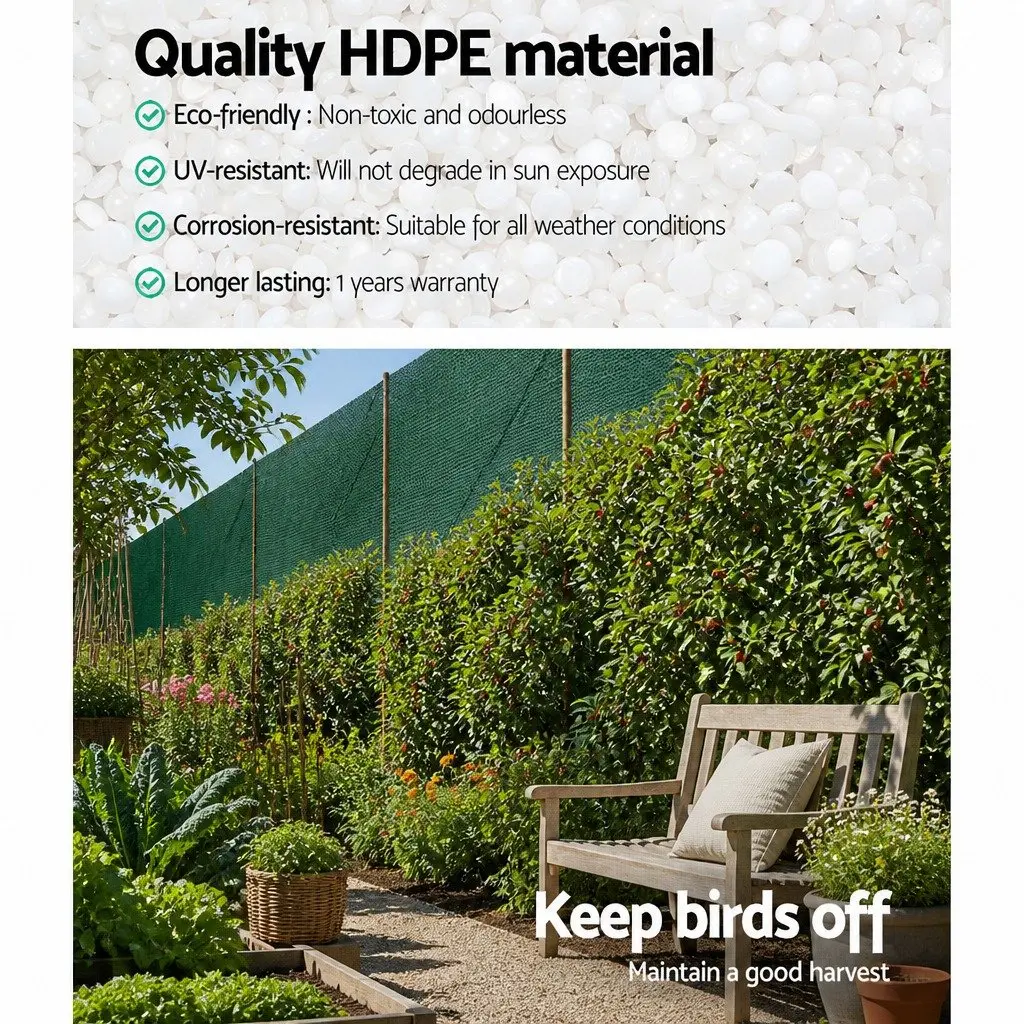 Shade Cloth 90% UV-Stabilised Knitted Fabric 1.83m x 30m Green