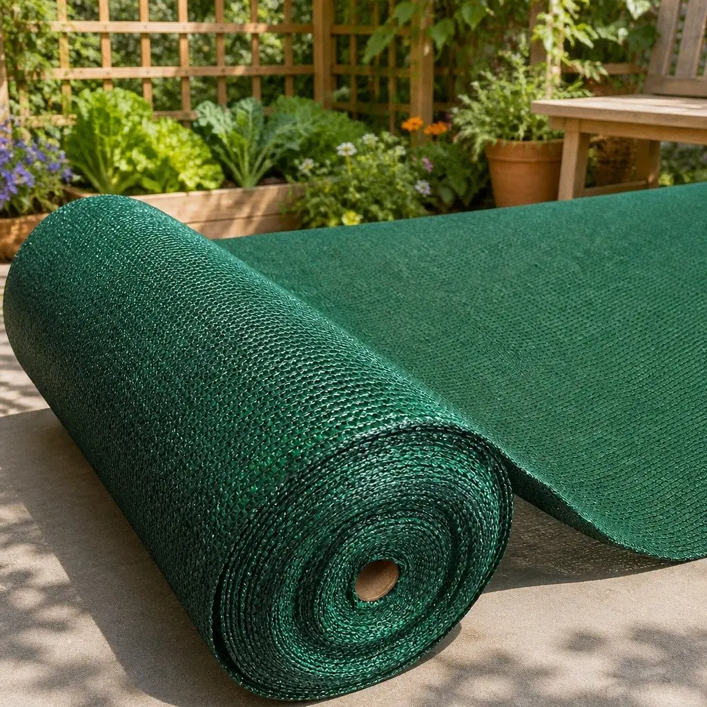 Shade Cloth 90% UV-Stabilised Knitted Fabric 1.83m x 30m Green