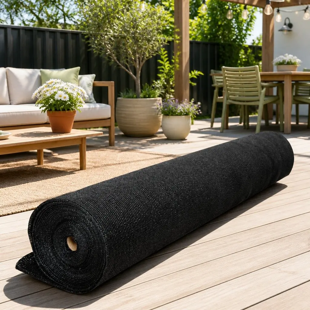 Shade Cloth 70% UV-Stabilized Black 1.83m x 50m Heavy Duty Garden Mesh