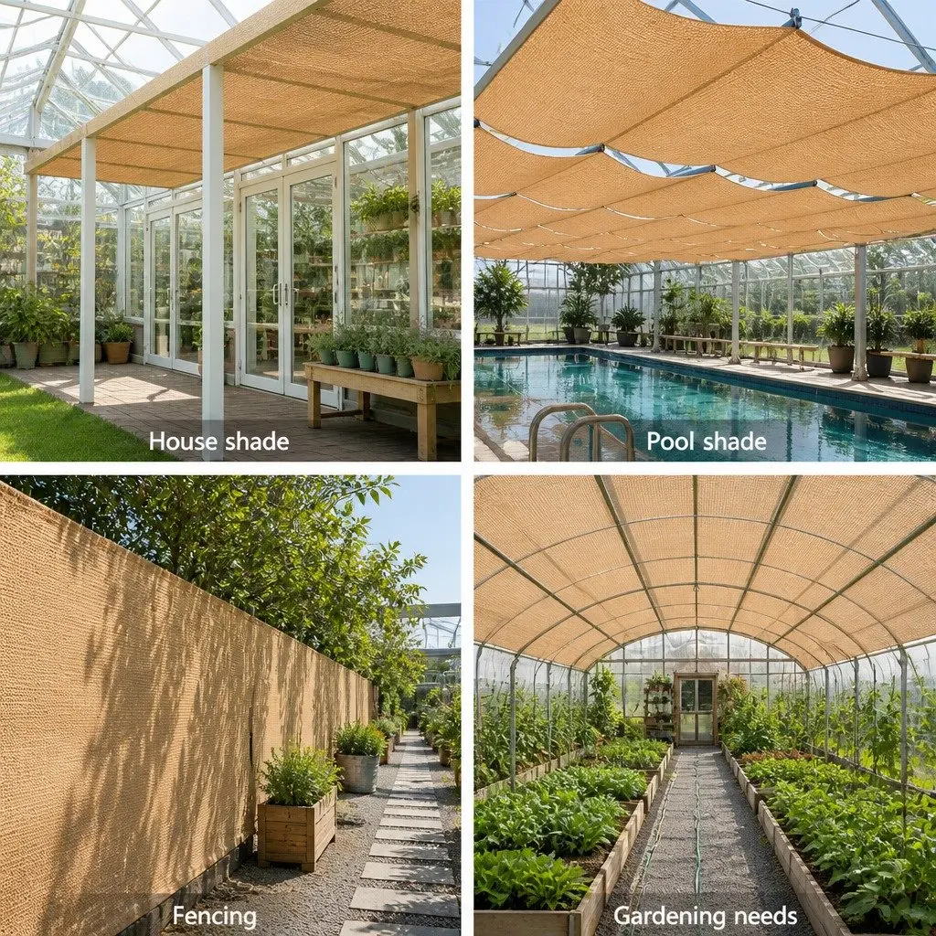 Shade Cloth 70% UV Block Heavy Duty 3.66m x 30m Beige HPDE Mono-tape Knitted Fabric