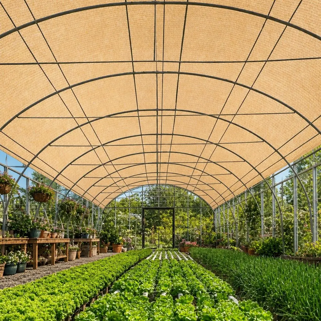 Shade Cloth 70% UV Block Heavy Duty 3.66m x 30m Beige HPDE Mono-tape Knitted Fabric