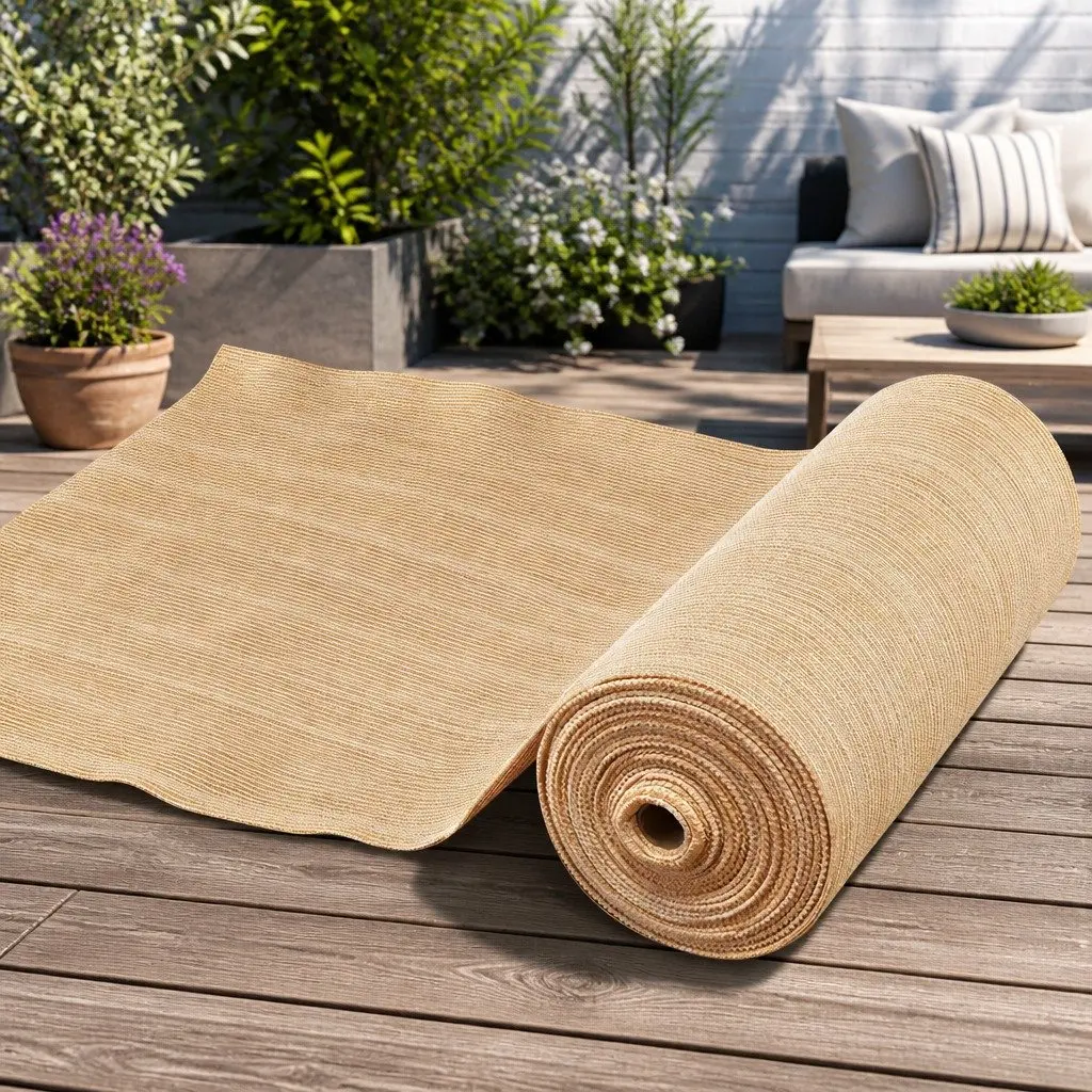 Shade Cloth 90% Block UV Stabilised 1.83m x 30m Roll Beige Garden Greenhouse