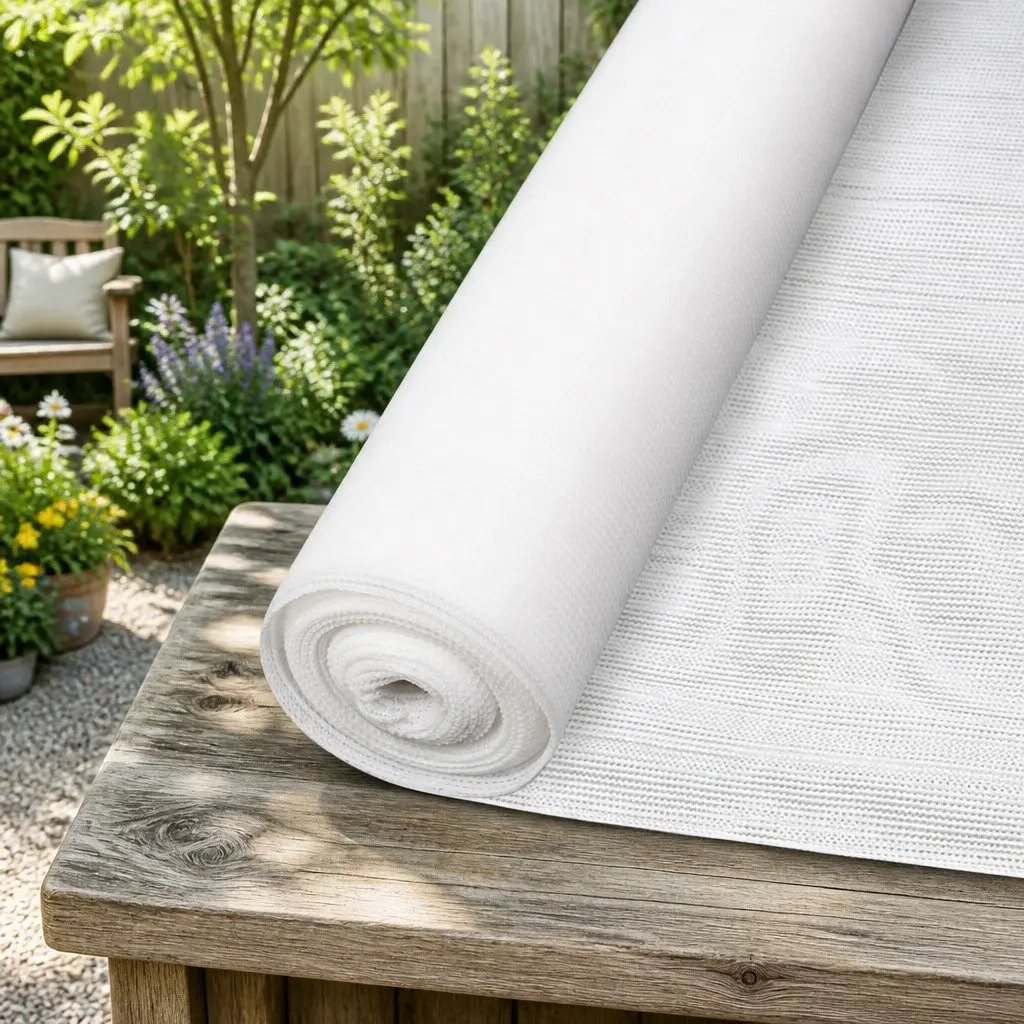 Shade Cloth 50% UV Block 1.83m x 50m White Mono-tape Knitted Fabric for Garden Greenhouse Protection