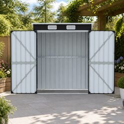 Garden Shed 1.62M x 1M Outdoor Storage Workshop Tool House Shelter Grey