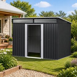Garden Shed Outdoor Storage 2.60x1.95M Tool Workshop Shelter House Backyard