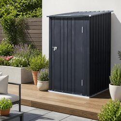 Garden Shed 0.99x1.04M Outdoor Tool Storage Workshop Steel Anthracite