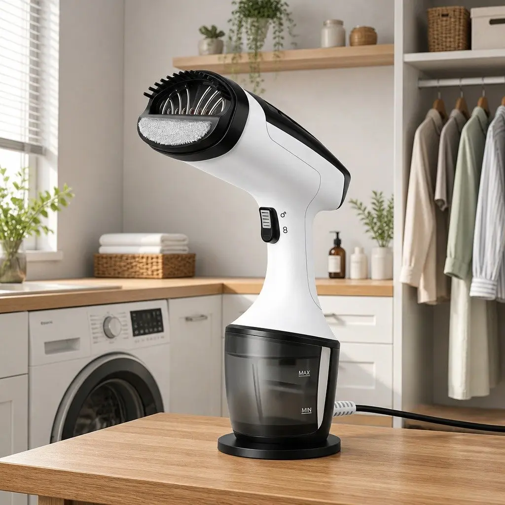 Handheld Garment Steamer 1500W Fast Heat-Up Portable White