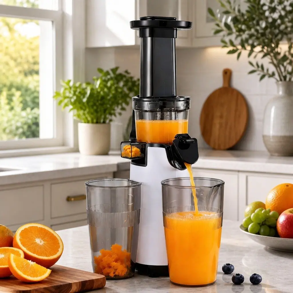 Cold Press Slow Juicer 130W White Home Kitchen Machine