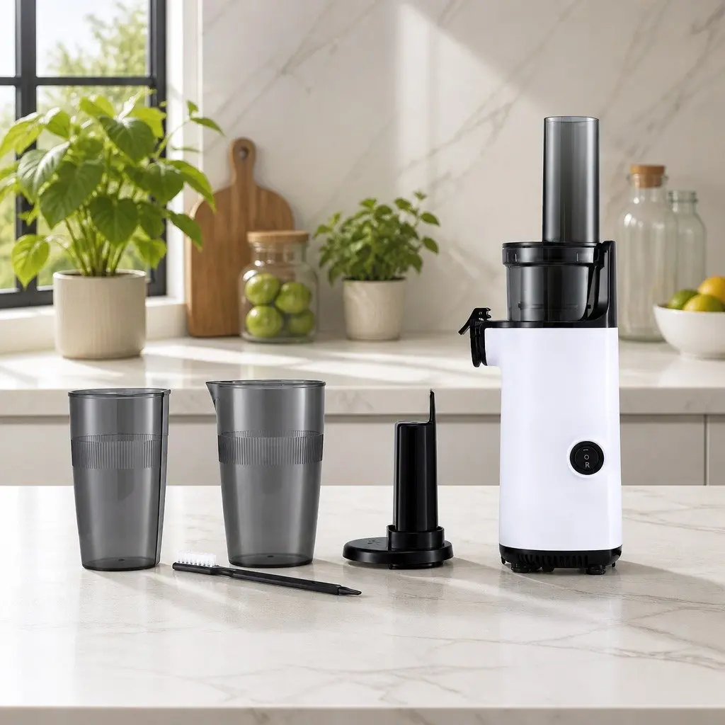 Cold Press Slow Juicer 130W White Home Kitchen Machine