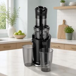 Slow Juicer Cold Press Fruit Juice Extractor 200W Low Speed Masticating Auger