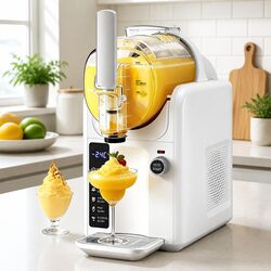 5in1 Slushie Machine Ice Cream Maker 2L White Soft Serve Frozen Drinks Home