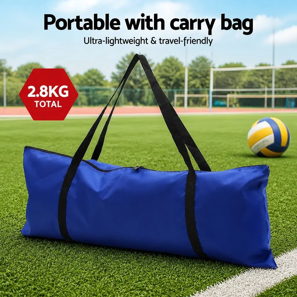 Portable Volleyball Net Set 6M Adjustable Height Multi-Sport Badminton Tennis