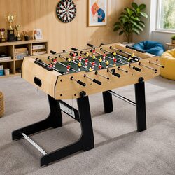 4FT Foosball Soccer Table Game Home Family Party Entertainment Foldable Storage