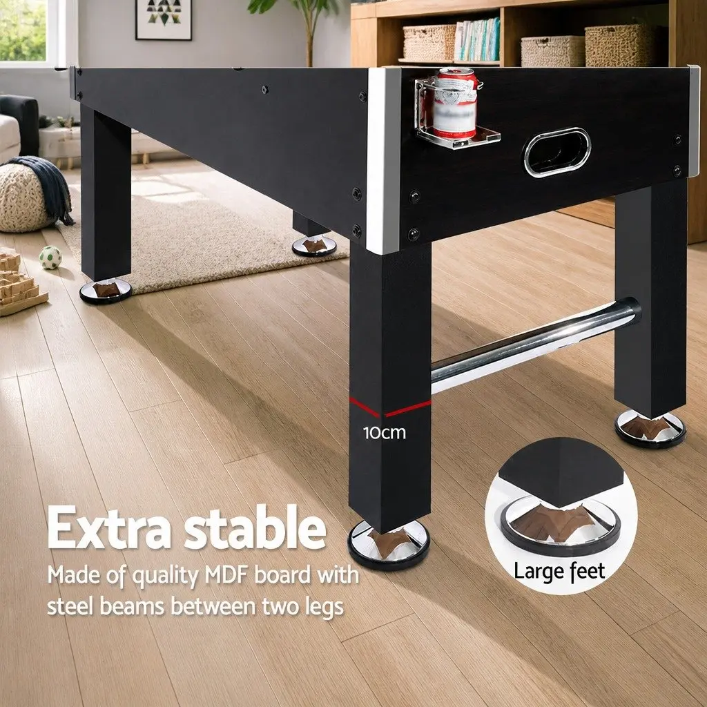 Soccer Table 5FT Family Entertainment MDF Construction Black