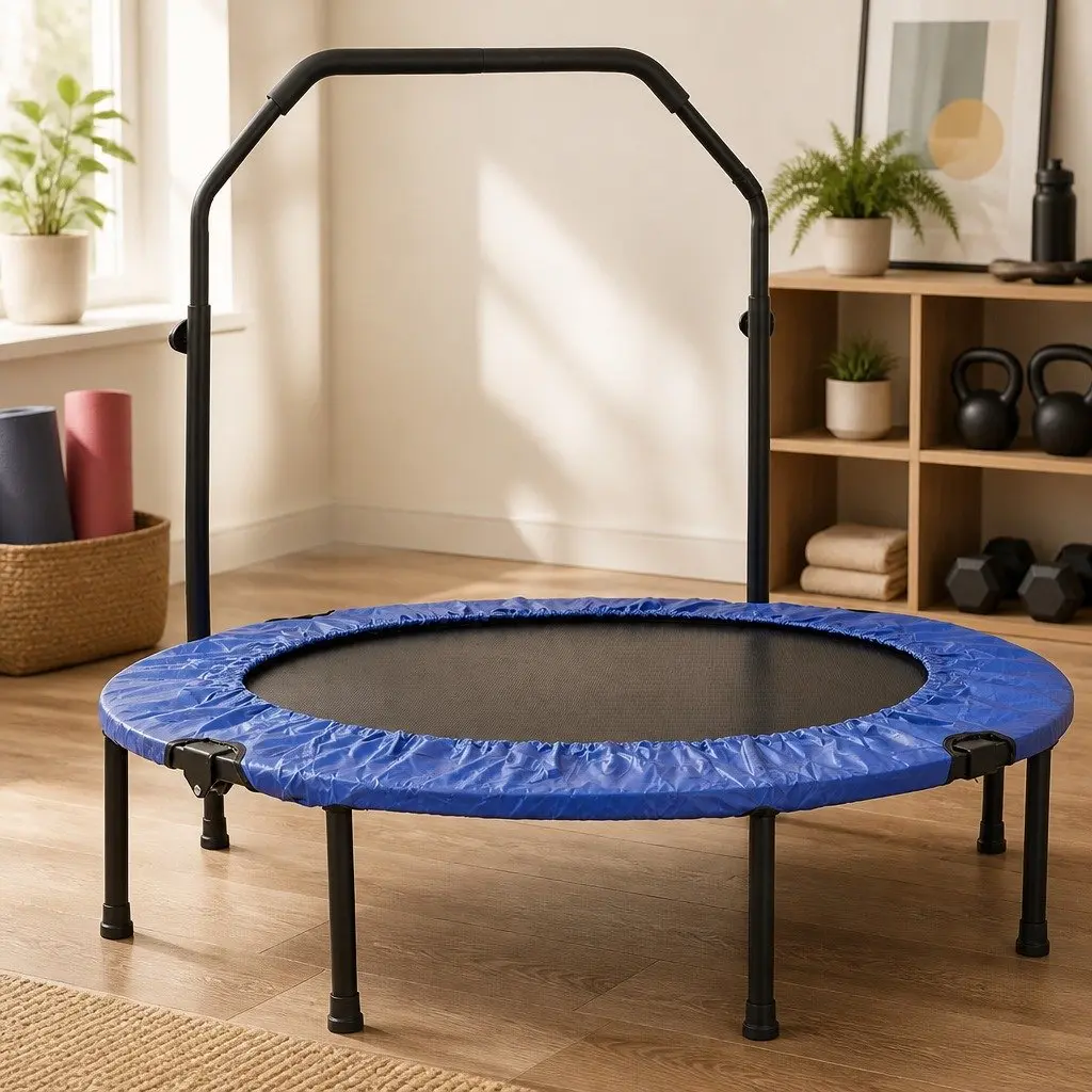 40 Inch Foldable Mini Trampoline Rebounder Fitness Bouncer Adult Teenager Home