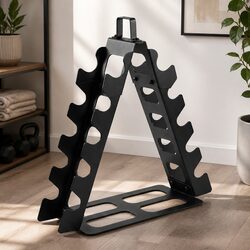 Dumbbell Rack 5 Pair Stand Home Gym Storage Heavy Duty 80kg Capacity Organizer