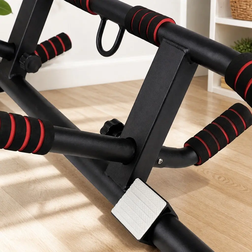 Pull Up Bar Doorway Chin Up Multi Grip Home Gym Workout Fitness Portable