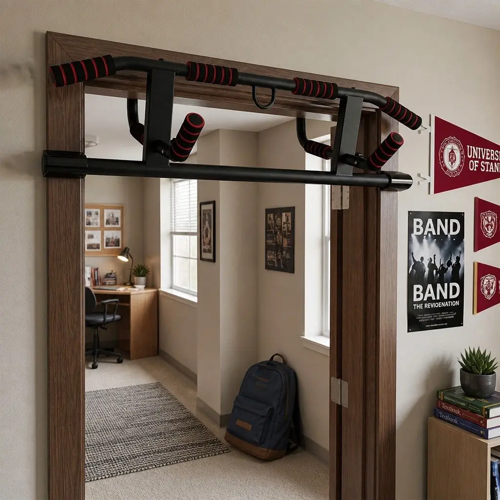 Pull Up Bar Doorway Chin Up Multi Grip Home Gym Workout Fitness Portable