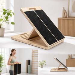 Adjustable Wooden Slant Board Calf Stretcher Incline Angle Foot Ankle Stretch